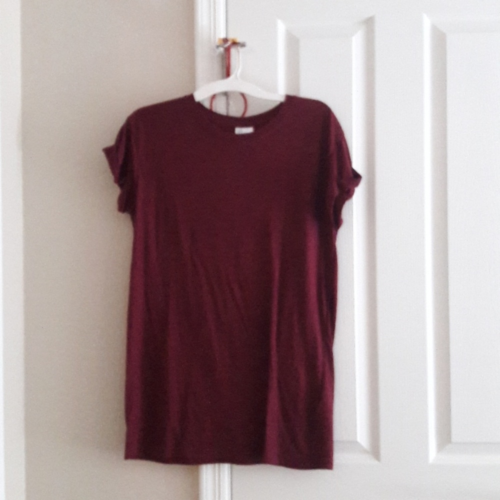 H&M Maroon T shirt dress